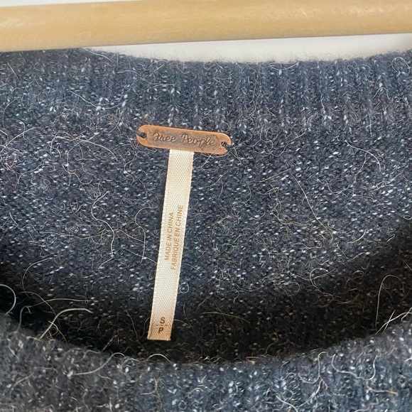 Free People Complete Me Striped Pullover in Black multicolor size S oversized - Picture 7 of 12